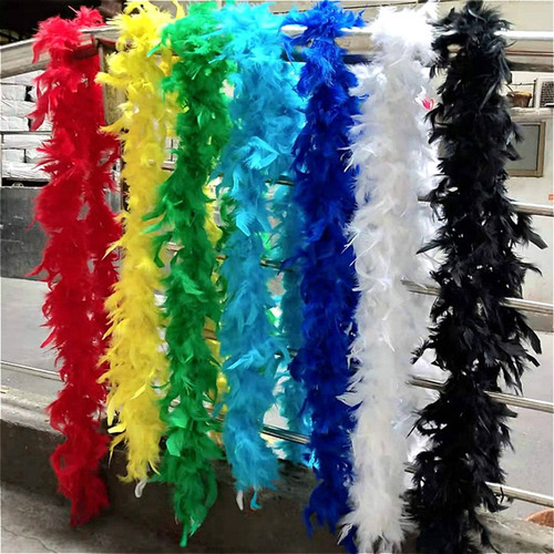 (sb) Decoración De Ropa De Boa Con Plumas De Pavo Para Fiest