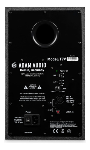 Monitor De Estudio Adam Audio T7v Para Grabación, Mezcla Y M