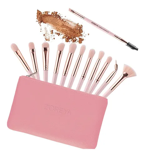 Zoreya Juego De Brochas De Maquillaje Para Ojos, 12 Pinceles