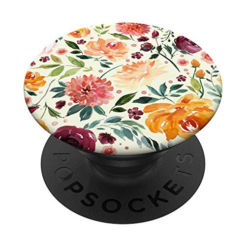 Flor De Acuarela Jardín Arte Botánico Popsockets Wc1lx