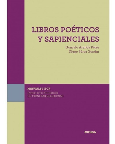 Libro (iscr) Libros Poéticos Y Sapienciales