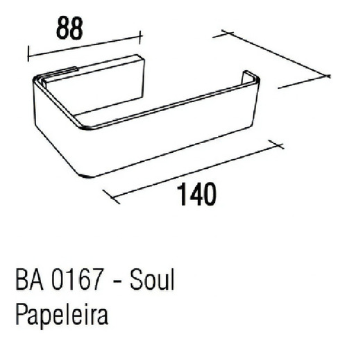 Soul Papeleira Ba0167.201 Zen Cromada