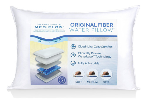 Almohada De Agua Mediflow Fiber Para El Dolor De Cuello Y Me