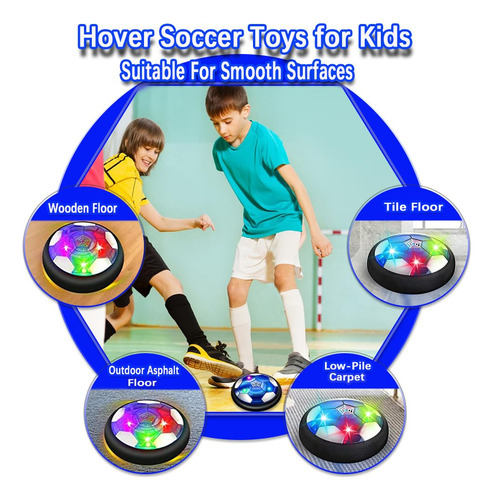 Balón De Fútbol Hover Vnvdflm Para Niños Y Niñas Con Luces L