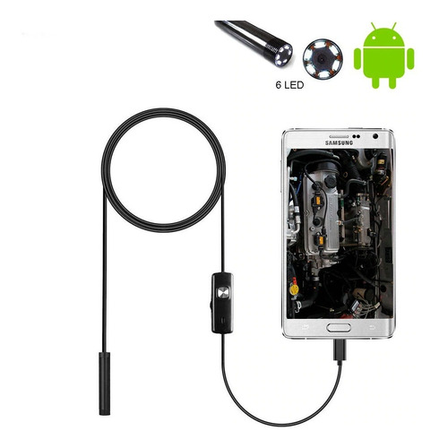 Camara Endoscopica Hd 3 Mts Luz Led Android - Redvision