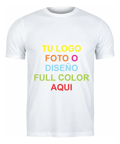 Remera Personalizada Algodón Estampado Dtf Fotos/imagen/logo