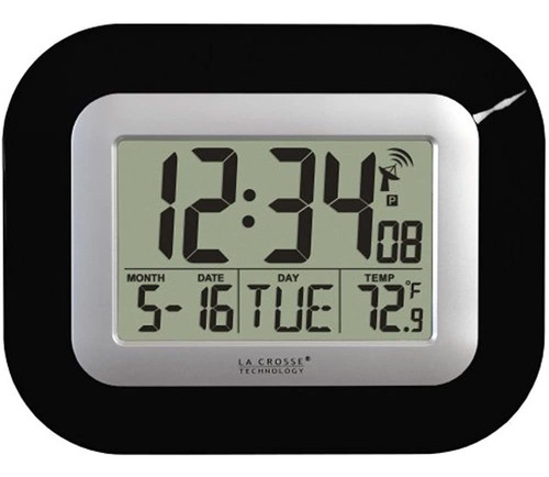 La Crosse Technology, Reloj De Pared Digital Atómico Wt-8005