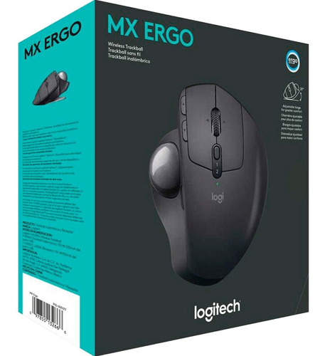 Mouse Trackball Inalámbrico Recargable Logitech Mx Ergo