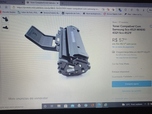 Imagem 2 de 4 de Vendo 2 Toner Novos Na Caixa Nunca Usados