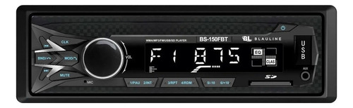 Estéreo Para Auto Blauline Bs-150fbt Con Usb, Bluetooth Y Lector De Tarjeta Sd