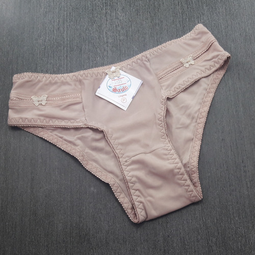 Calcinha Microfibra Rosset Com Lacinhos Forro 100% Algodão
