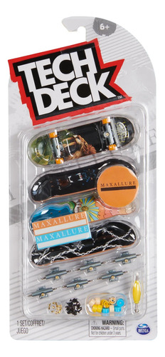 Tech Deck Pack De 4 Patinetas Con Accesorios