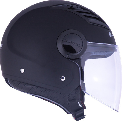 Casco de moto abierto Ls2 Of562 Airflow Mono, diseño negro mate, monocolor, negro mate, talla 61/62