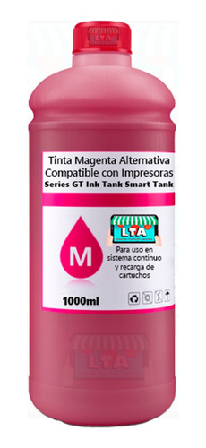 Litro Tinta Magenta Alternativa Compatible Smart Tank 580