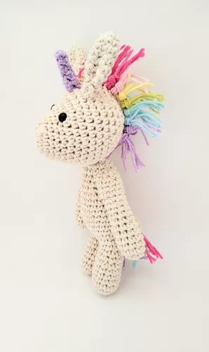 Kit Amigurumi Crochet Muñeco 20cm + Sonajero + Portachupete