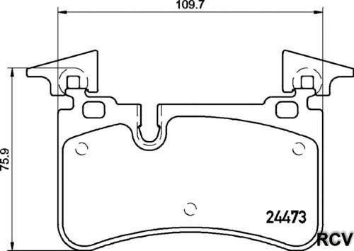 Balatas Disco  Trasera Para Mercedes Benz C63 Amg  2008