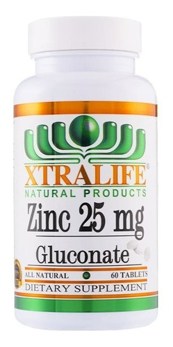 Zinc Gluconate 25 Mg.- 60 Tabletas (distribuidor Autorizado)
