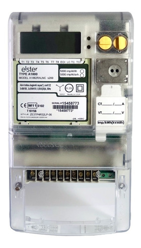 Imagen 1 de 3 de Contador Medidor Trifásico Elster A1800 Semidirecta Indirect