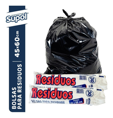 Bolsas Para Residuos Ad  45x60  Por Caja De 25 Paquetes  