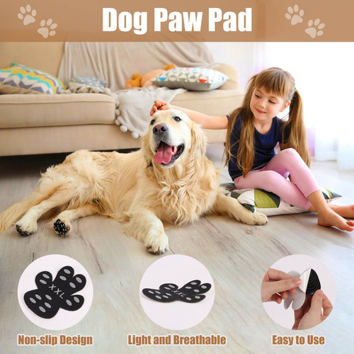 Ledander - Juego De Calcetines Para Perros Con Almohadillas