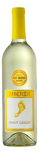 Pack De 6 Vino Blanco Barefoot Pinot Grigio 750 Ml