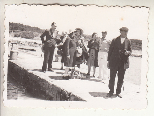 Antigua Fotografia En Muelle De Isla De Lobos Punta Del Este