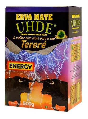 Erva Mate Para Tereré Sabor Energy Uhde 500g