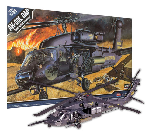 Helicoptero Ah-60l Dap Black Hawk 1/35 Academy 12215 Enorme