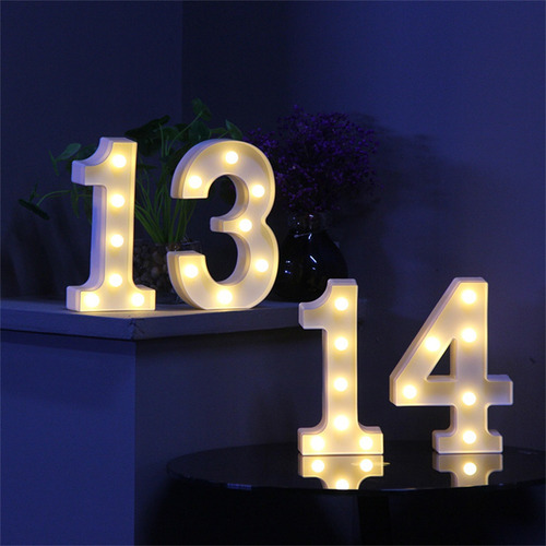 Luces Led Con 26 Letras Del Alfabeto Y Números Ampersand