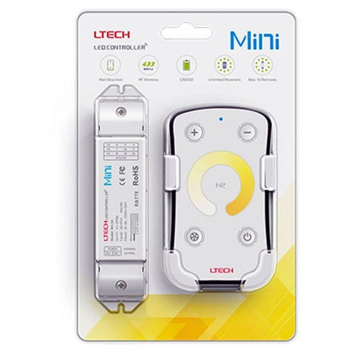 Imagen 1 de 4 de Controlador Dimmer Táctil De Cinta De Leds Mini M2+m3a