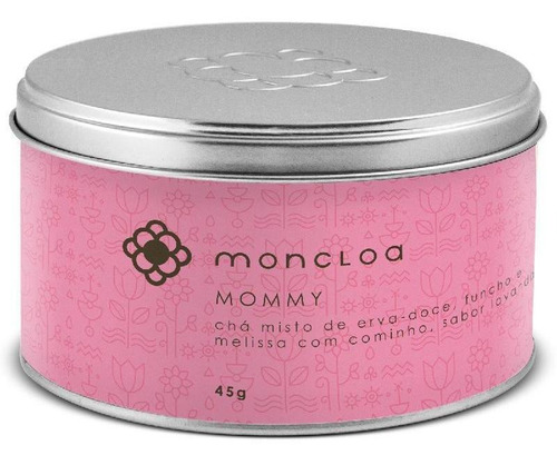 Moncloa mommy chá lata 45g infusão de ervas sabor lavanda