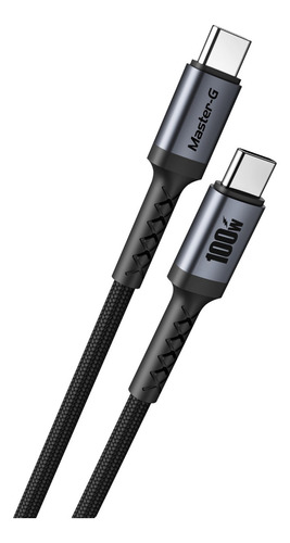 Cable De Carga Rápida Usb-c A C Antinudos 100w Master-g