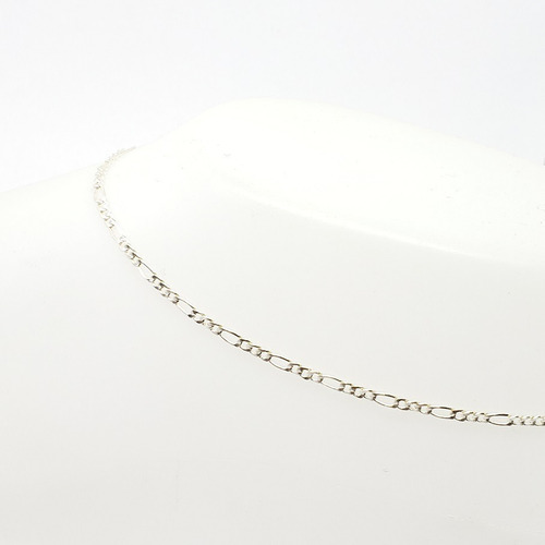 Pulsera De Tobillo De Plata 925 Tejido 3-1 De 25 O 27 Cm En Diámetro 25 Cm Largo 7 Cm