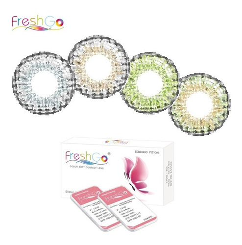 Imagen 2 de 6 de 3 Pares Lentes Contacto Fresh Go + Líquido 60 Cc + Estuche