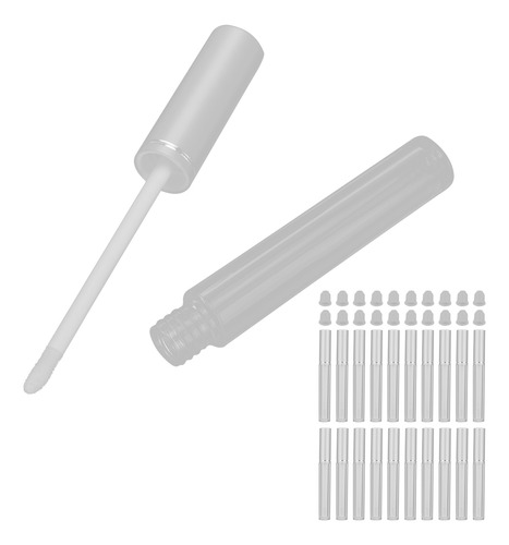 Contenedor De Brillo Labial De Plástico Transparente, 20 Uni