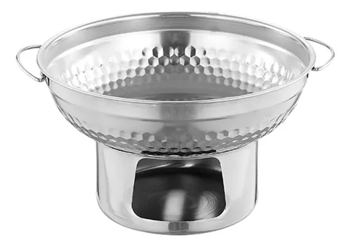 Alcohol Stoveup Hot Pot Chafing Dish 23 X 13,4 Cm Plateado