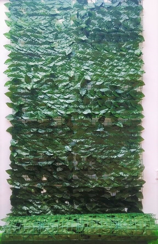 Malla Pared De Hojas Verdes Artificial 3m Decoración Hogar 