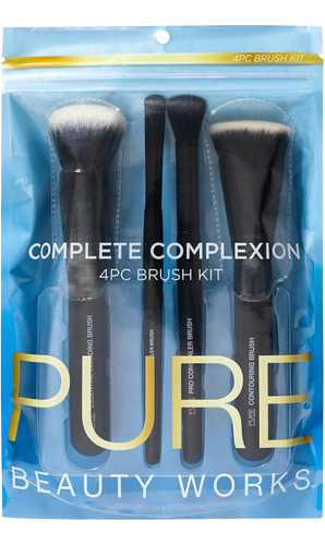 Pure Beauty Works Complete Complexion Juego De Brochas De 4 