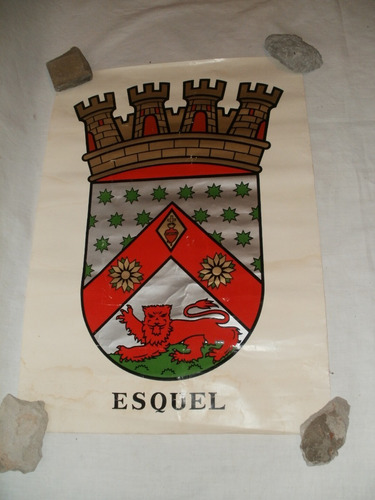 Poster Escudo Ciudad De Esquel 1980 56x40cm Zona Caballito