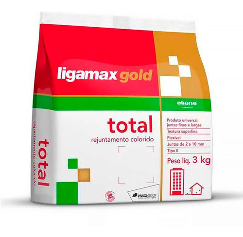 Rejunte Ligamax Gold Total Cinza Claro Dp 3kg