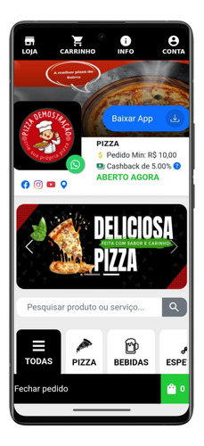 Site De Pedidos Delivery Para Bolos, Doces, Açaiteria Açai.
