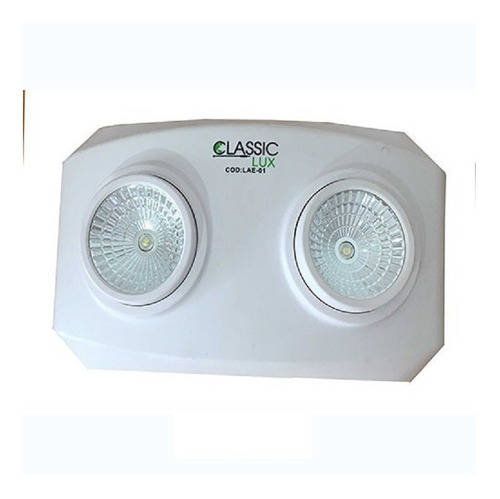 Lampara Emergencia 2 Focos Led 2x1w Classic Lux