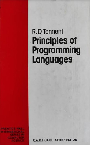 Principles Of Programming Languages - Tennent