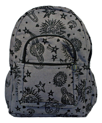 Dominion Mochila Celestial Sun Moon Planets And Stars, Gris