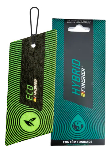 Kit 2 Cheirinho Odorizante Automotivo Finisher Perfume Carro Cor Preto Fragrância Eco E Hybrid