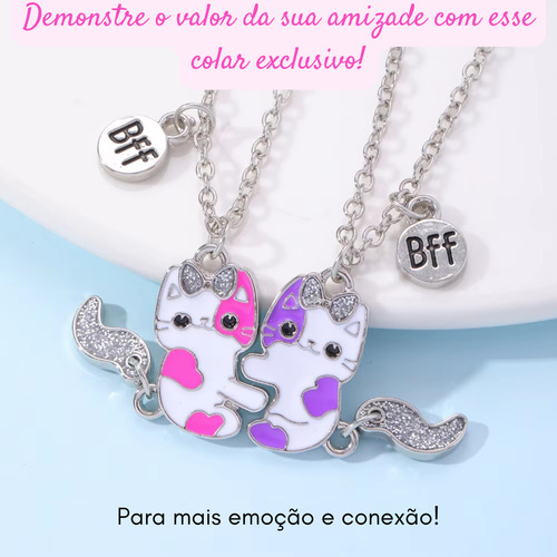 Colar Duplo De Amizade Bff Best Friends Para 2 Amigas