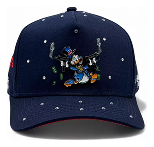 Gorra Cash Only Blue Mcpato With Rinestones Azul Unitalla Azul Unitalla