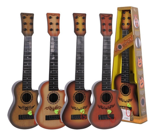 Imagen 1 de 5 de Guitarra Clásica Infantil  Símil Madera C/pua - Gospel