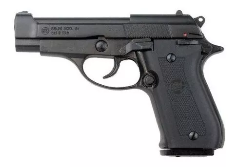 Pistola Fogueo Bruni 92 9mm + Caja Fogueo De 9 Mm (50 Uni)