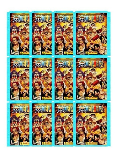Figurinhas One Piece 2023 Blister Kit Com 50 Figurinhas Personagem One Piece: Monkey D. Luffy | Roronoa Zoro | Nami